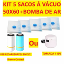 Conjunto 5 Sacos Com A Bomba Recarregável Diversos Tamanhos De Sacos Válvula