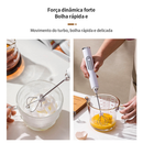 Batedor Misturador Mixer Elétrico Portátil Para Bebidas Leite Café Clara de Ovo 2 em 1