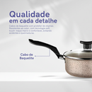 Jogo De Panelas 8 Peças Teflon Antiaderente Frigideira Caçarola Fervedor Talheres Tampa De Vidro
