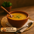Kit 6 Cumbucas Refratárias 500 ml Porcelana Marrom Ideal Para Feijoada, Caldos, Sorvetes e Açaí