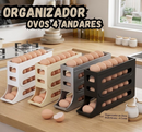 Organizador de Ovos 4 Andares Rolante para 30 Unidades Dispenser para Geladeira