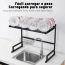 Cozinha Escorredor De Louça Suspenso Bancada Autossustentável 65cm