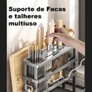 Organizador De Facas E Talheres Suporte Com Escorredor